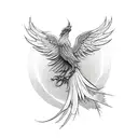 phoenix sleeve tattoo design idea