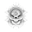 Spotify music wave freak tattoo design idea