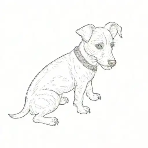 jack russell terrier tattoo design idea