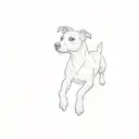 jack russell terrier tattoo design idea