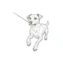 jack russell terrier tattoo design idea