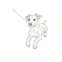 jack russell terrier tattoo design idea