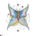 moth, Taylor swift lyrics, night, forest tattoo design idea