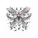 moth, Taylor swift lyrics, night, forest tattoo design idea