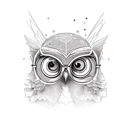 drugs, paraphernalia and an owl tattoo design idea