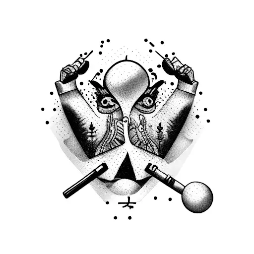 Drugs tattoo design idea