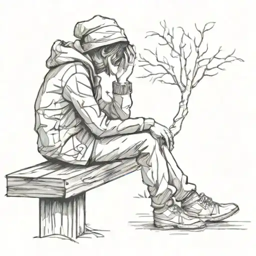 Loneliness symbolize your love tattoo design idea