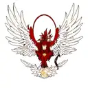 Phoenix rising from ashes tattoo design idea