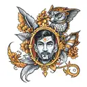 Name "Vishal Sharma" tattoo design idea