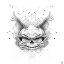 giggles over stress tattoo design idea