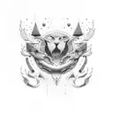 giggles over stress tattoo design idea