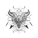 cyber sigil tattoo design idea