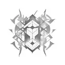 cyber sigil tattoo design idea