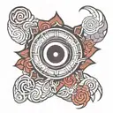 Itachi uchiha sharingan tattoo design idea