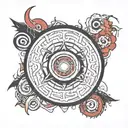 Itachi uchiha sharingan tattoo design idea