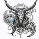 baphomet tattoo design idea