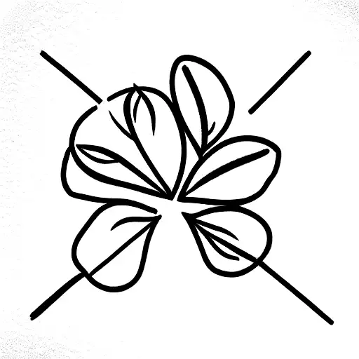 a three leaf clover representing friendship tattoo design idea