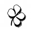 a three leaf clover representing friendship tattoo design idea