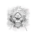 monkey d luffy tattoo design idea