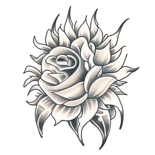 cowboy boots and sunflowers  tattoo design idea