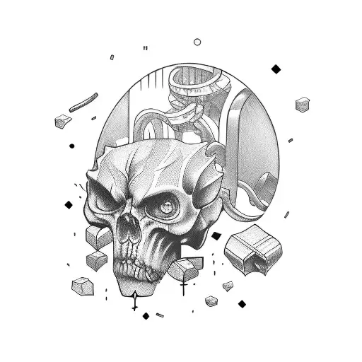 Bars, locker tattoo design idea