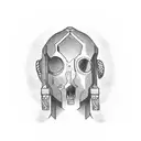 Bars, locker, head, free mind tattoo design idea