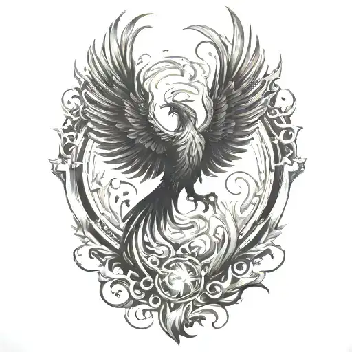 Incorporate the phoenix rising from flames here, representing your battle with rhabdo and your resilience. This could be tattoo design idea