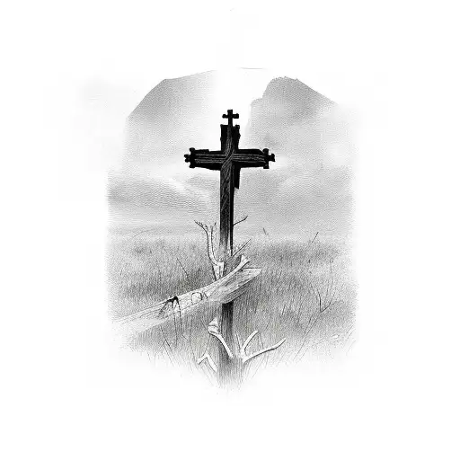 3 Crosses tattoo design idea