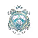 sweet bear tattoo design idea
