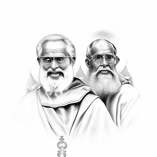 saint peter and paul tattoo design idea
