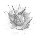 Halley's Comet tattoo design idea