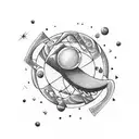 Halley's Comet tattoo design idea