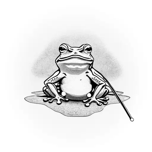  frog, toad, katana,  tattoo design idea