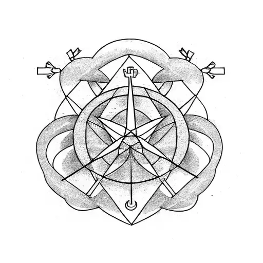 Sakura from DNA and compass and anchor tattoo design idea