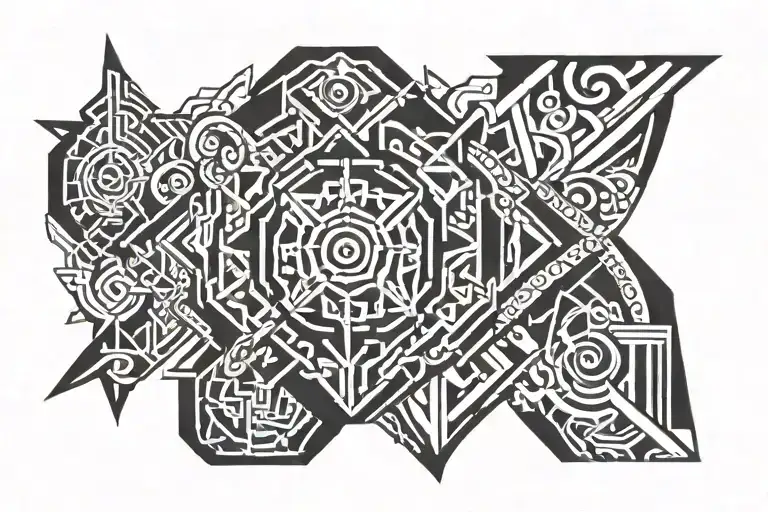 a partial cover up of an existing tribal tattoo on the outside of my left bicep. I like it to have elements of blackout, tattoo design idea