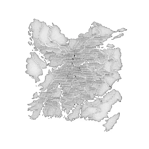 map including visits to Bulgaria, Croatia, Bosnia, Montenegro, Albania, Kosovo and North Macedonia tattoo design idea