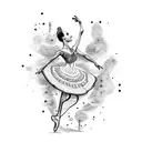 a ballerina tattoo design idea