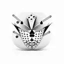 Life's a gamble  tattoo design idea