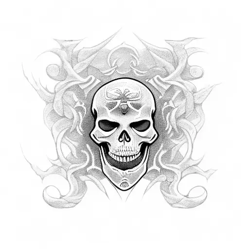 skeleton tattoo design idea