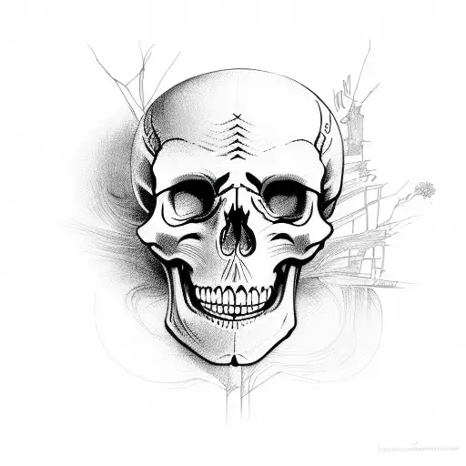 skeleton tattoo design idea