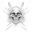 Skeleton full body tattoo design idea