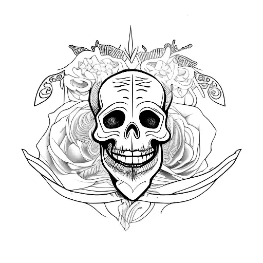 amor fati memento mori tattoo design idea