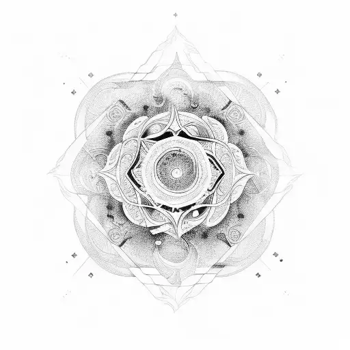 mindfulness golden spiral  tattoo design idea