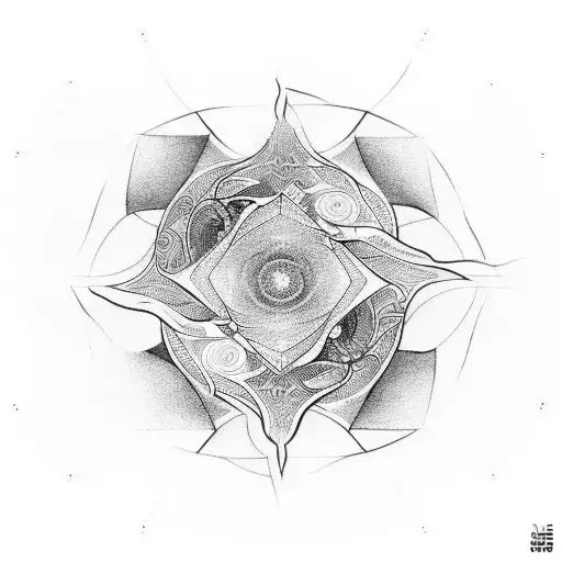 mindfulness golden spiral  tattoo design idea