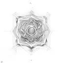 mindfulness golden spiral  tattoo design idea