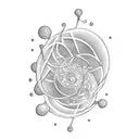 mindfulness golden spiral  tattoo design idea