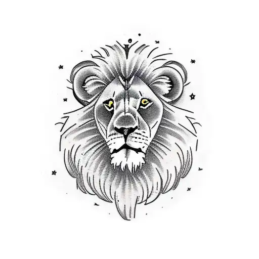 lion, children and camel tattoo design idea