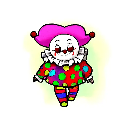 clown tattoo design idea