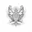 Laurel wreath tattoo design idea