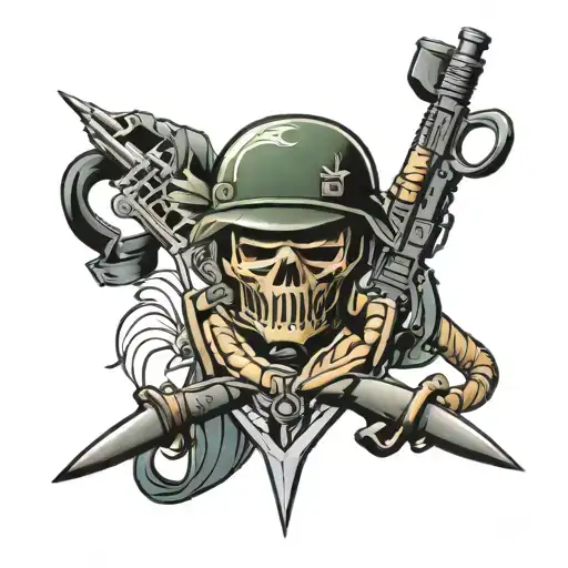 army infantry  tattoo design idea